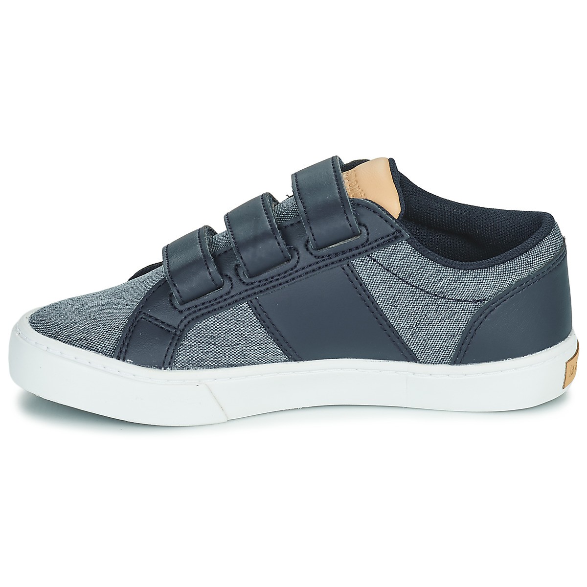 lecoqsportif乐卡克男童鞋时尚休闲板鞋魔术粘球鞋单鞋透气耐磨低帮