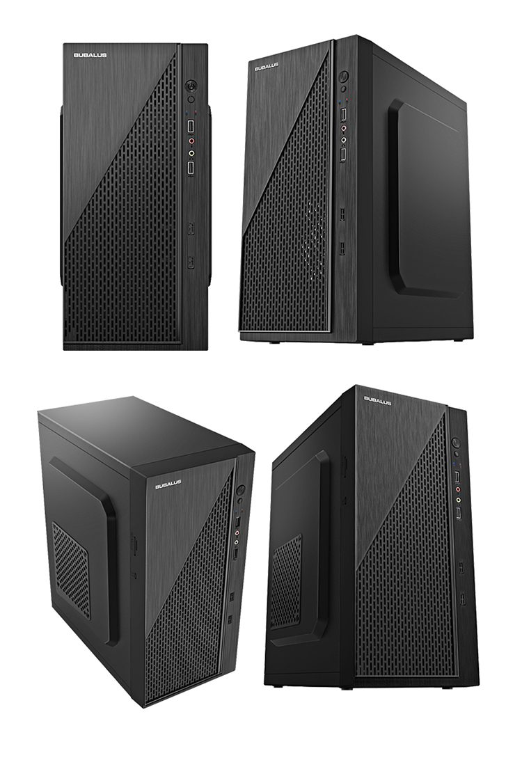 大水牛牛仔k3迷你台式机电脑机箱matx商务办公家用电竞游戏静音背线