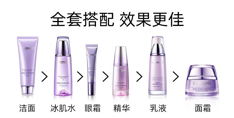 自然堂（CHANDO） 套装护肤品凝时鲜颜补水保湿提拉紧致淡化细纹抗氧改善皱纹礼物 水乳套装 冰肌水160+乳液120