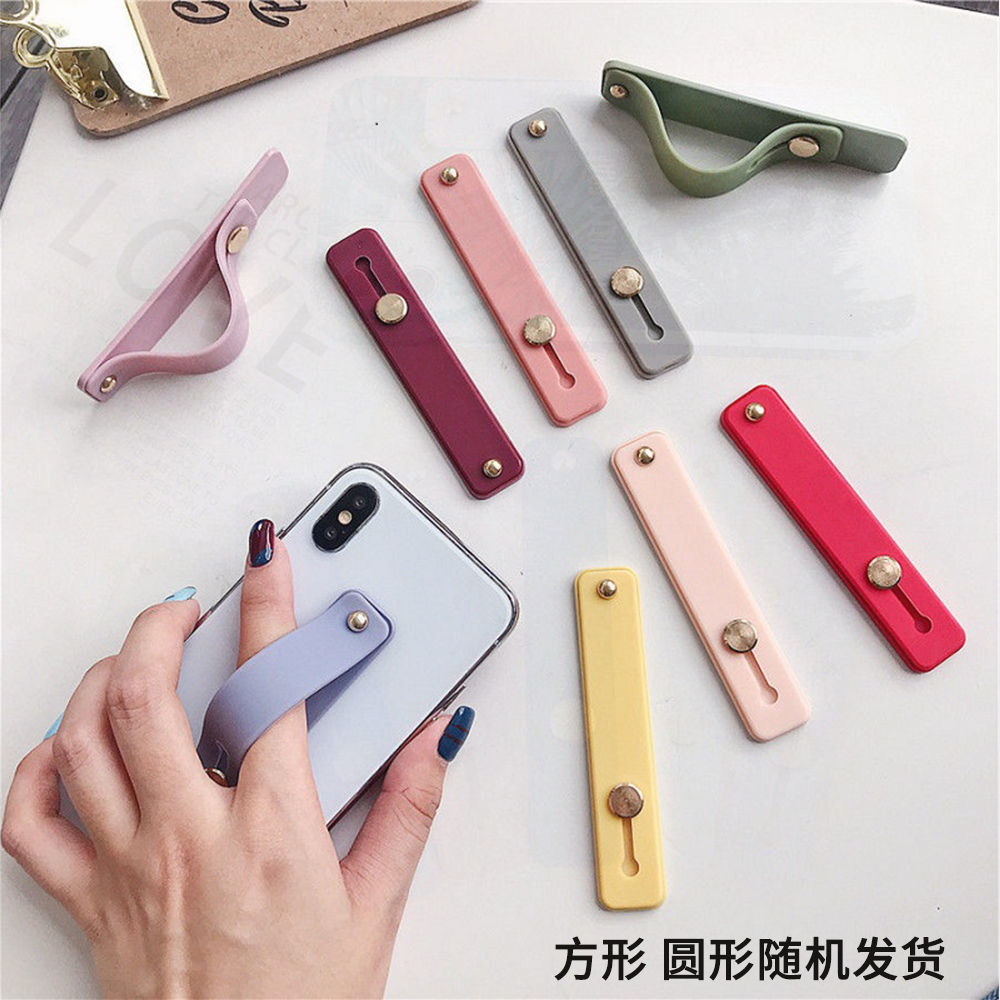 手机支架多功能桌面随身推拉粘贴式硅胶软指环网课视频支架创意乔鸟