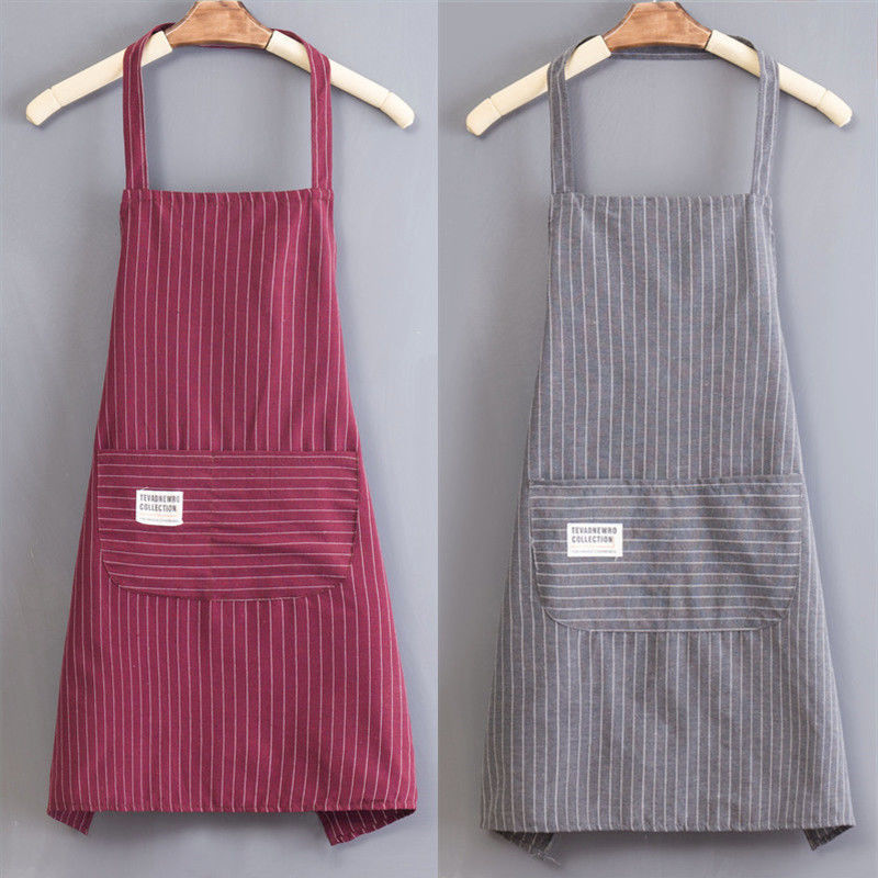 厨房围裙女家用棉围裙做饭上班工作洋气夏天新款时尚围腰围裙时尚棉布