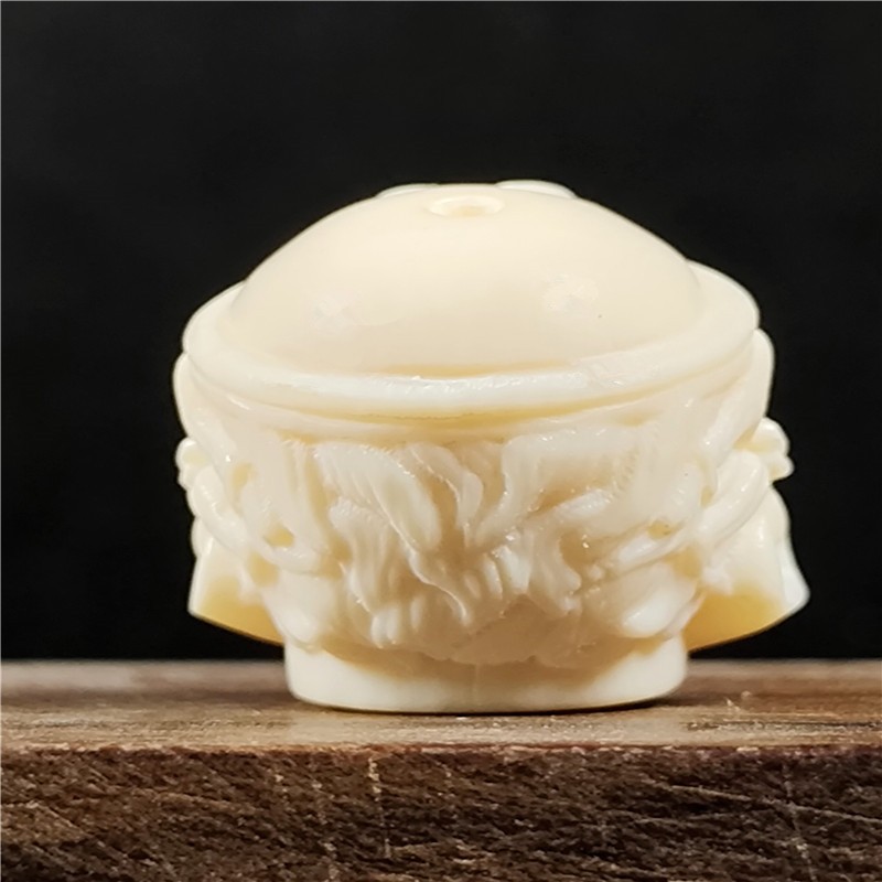 天然猛犸象牙西游记师徒四人文玩佛珠配饰雕刻精致吊坠背云冰料唐僧个