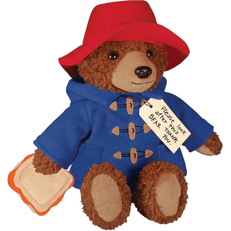 帕丁顿熊2 毛绒公仔玩具熊布玩偶 电影柏灵顿熊动漫周边 蓝色 25厘米