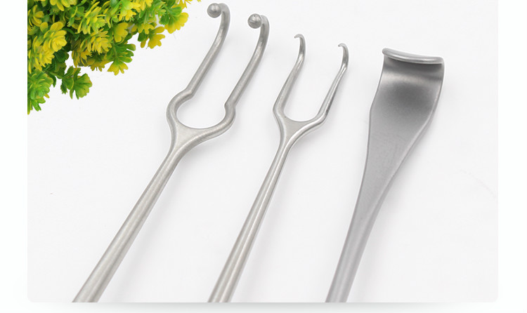 不锈钢眼睑拉钩双眼皮眼袋两爪双齿鼻部钩子美容整形眼科手术器械工具