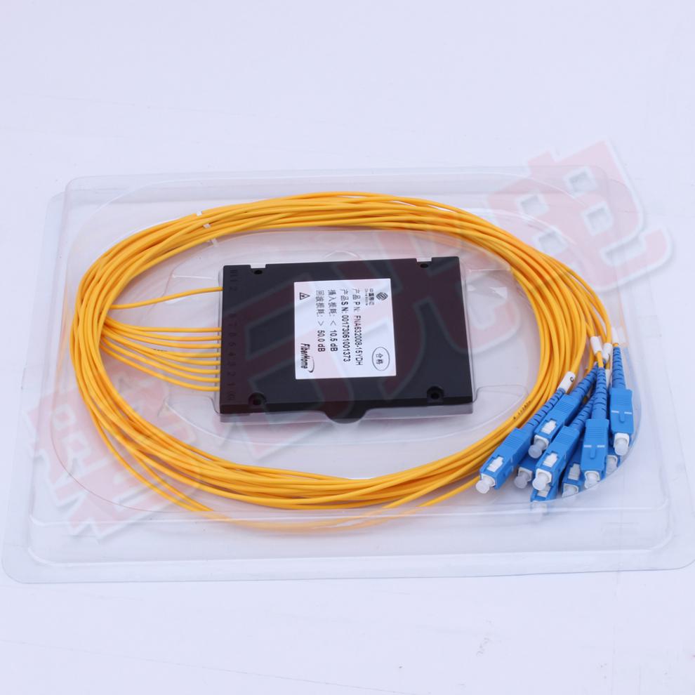 1分41分81分161分321分64电信级插片式盒式尾纤式plc分光器1分4插片式