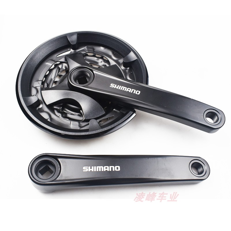 禧玛诺旗舰闪电fc-牙盘山地自行车链盘9速27速齿轮兼容8/24速 mt101