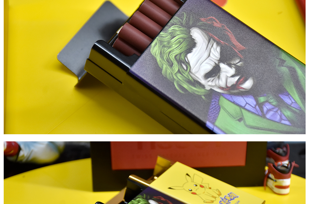 oloey连壳放入潮牌烟壳20只装烟盒男女士粗支盒创意小丑个性潮变形