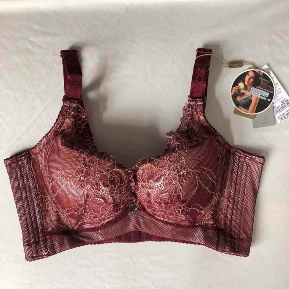 hkxn瑞法斯文胸厚杯140422小胸聚拢上托内衣性感收副乳调整型胸罩黑色