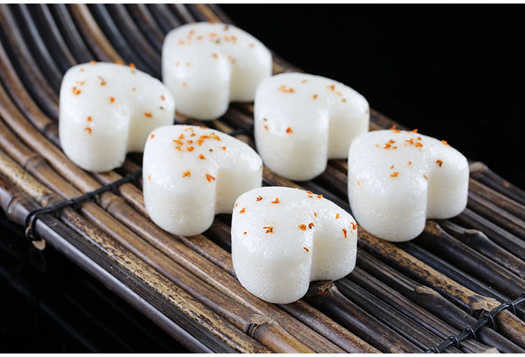 爱心桂花糕白糖发糕传统手工糕点速冻食品糯米糕半成品早餐 爱心桂花