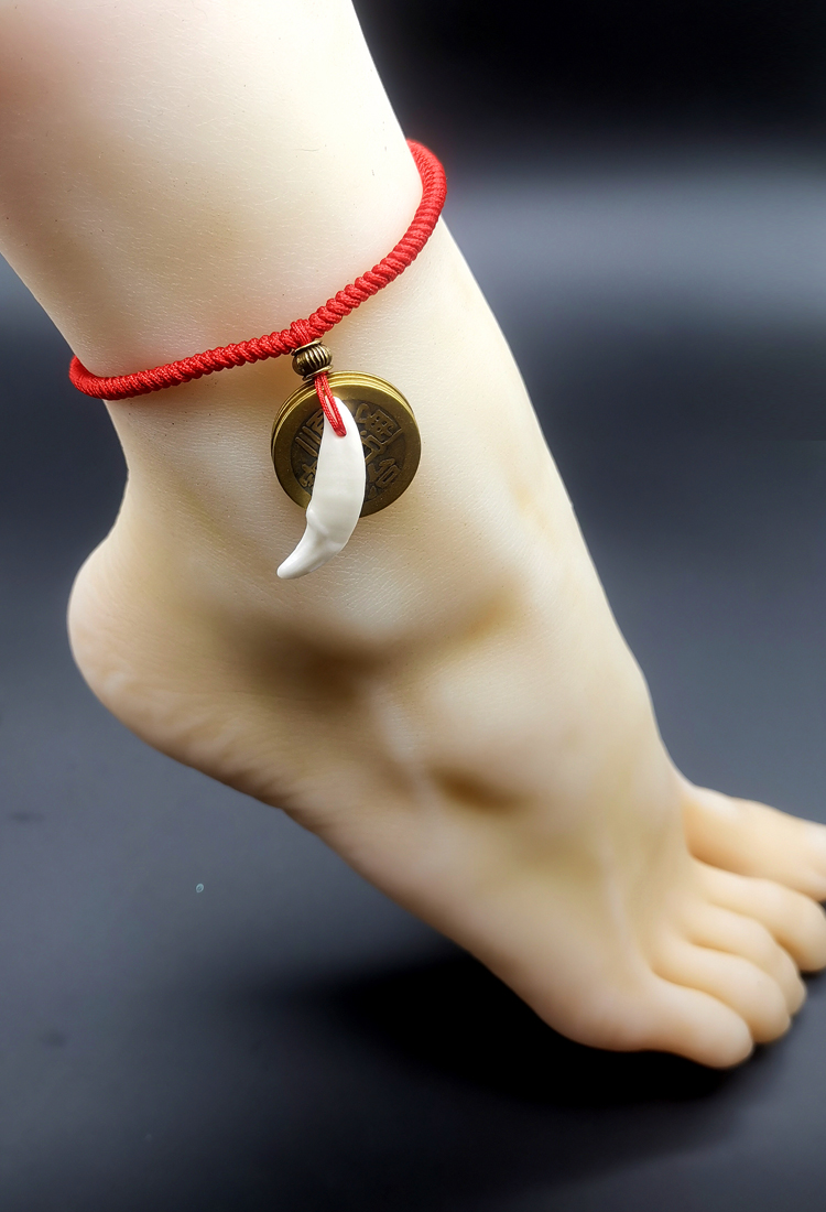 红绳五帝铜钱脚链【图片 价格 品牌 报价】-京东