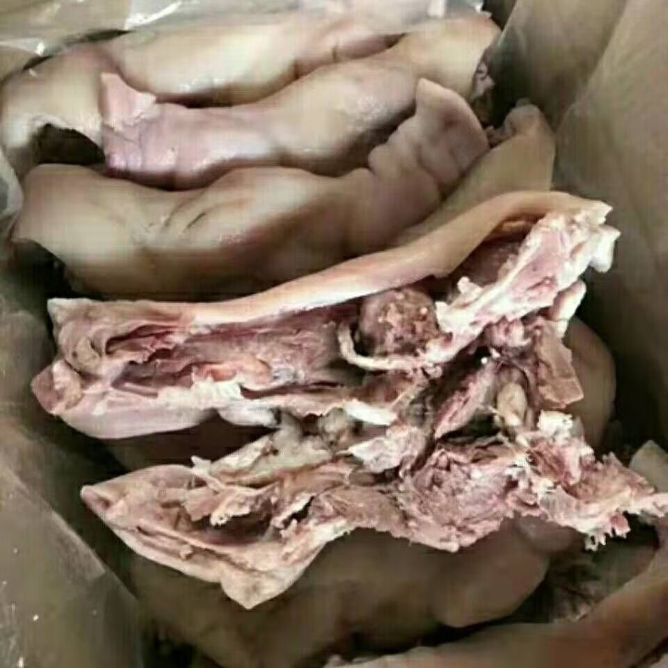 新鲜半成品猪头肉干净没毛毛重加箱19斤饭店家庭卤菜食材其它地区20斤