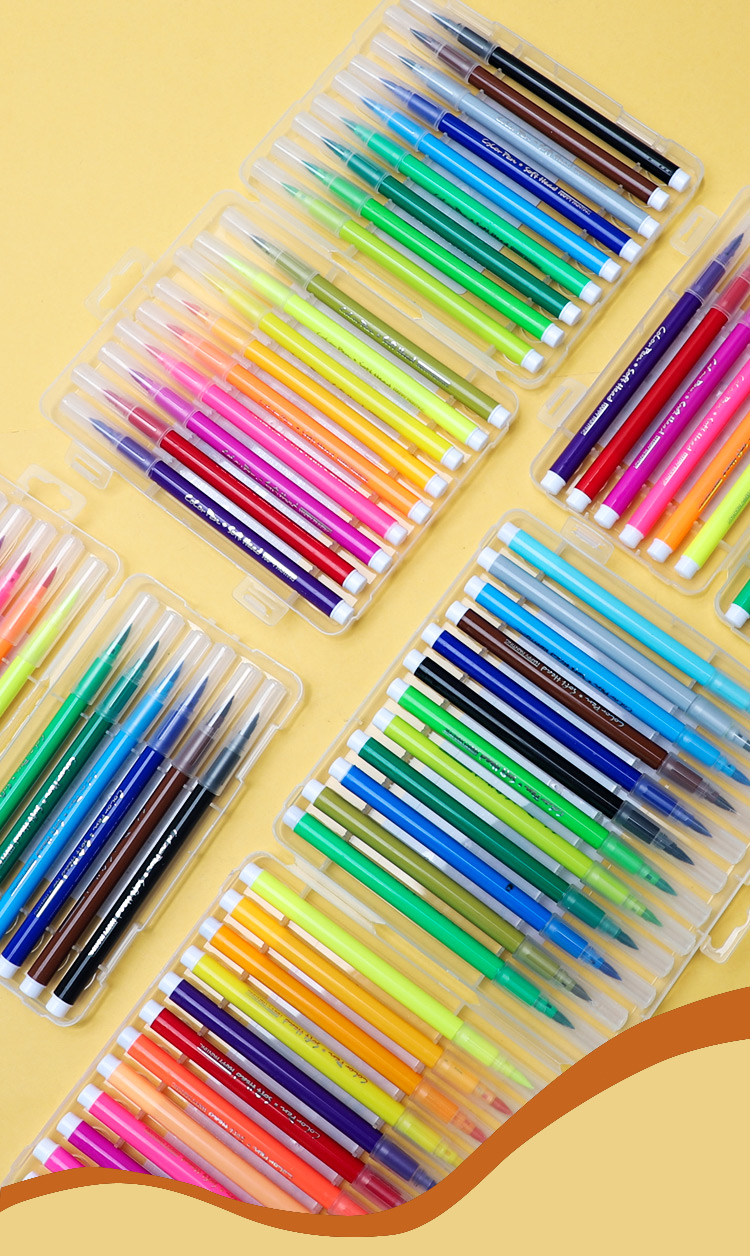 苏菲娜(sufeina) 36色软头水彩笔儿童可水洗彩色笔套装美术绘画涂鸦