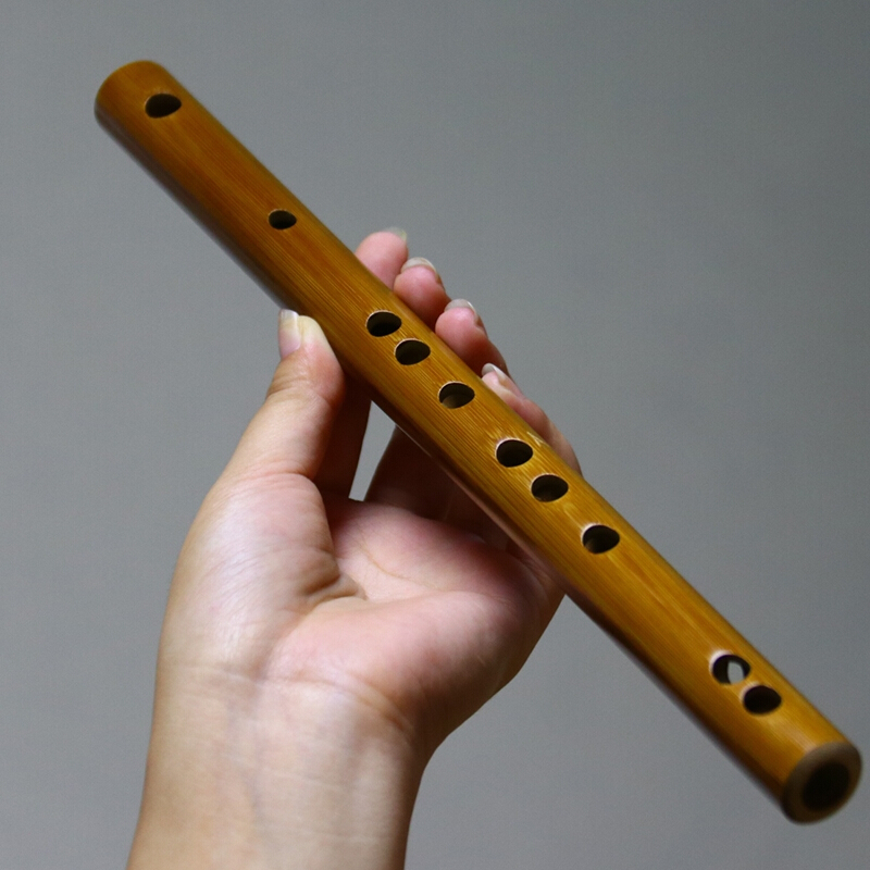 迷你短笛无膜孔学生入门竹笛小笛子随身初学者乐器女 短笛g调33cm_有