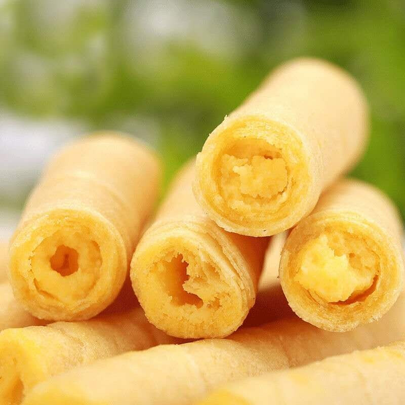 酥心脆卷散装芝士咸蛋黄夹心蛋卷卷心酥休闲食品 米老头-酥心卷椰奶味