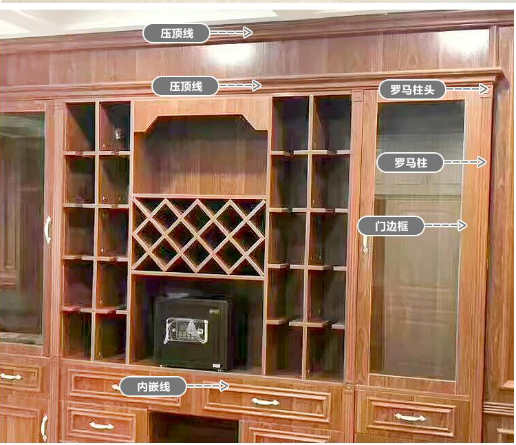 实木线条免漆罗马柱边框装饰线条欧式衣柜封边条生态板收口压边条预售