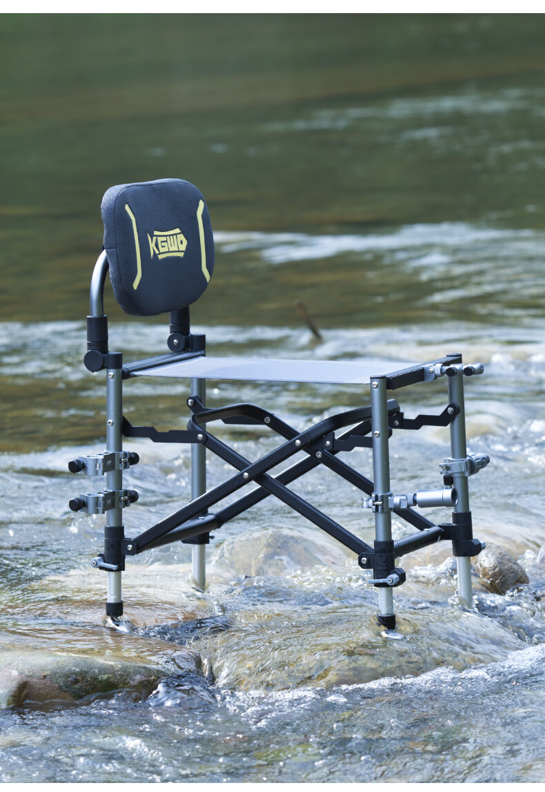 空钩悟道新款超轻骑士钓椅多功能小巧轻便折叠钓鱼椅全地形钓鱼凳套餐