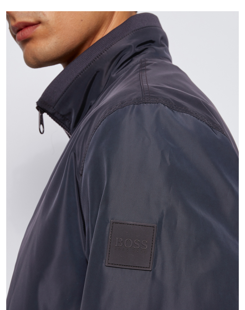 【送男友】hugo boss雨果博斯男士秋冬标准款防泼水束腰夹克 402-深蓝