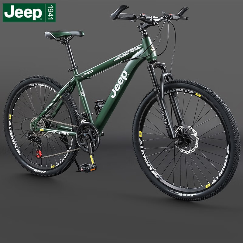 jeep 吉普(jeep)山地车自行车学生成人减震山地自行车男女变速越野