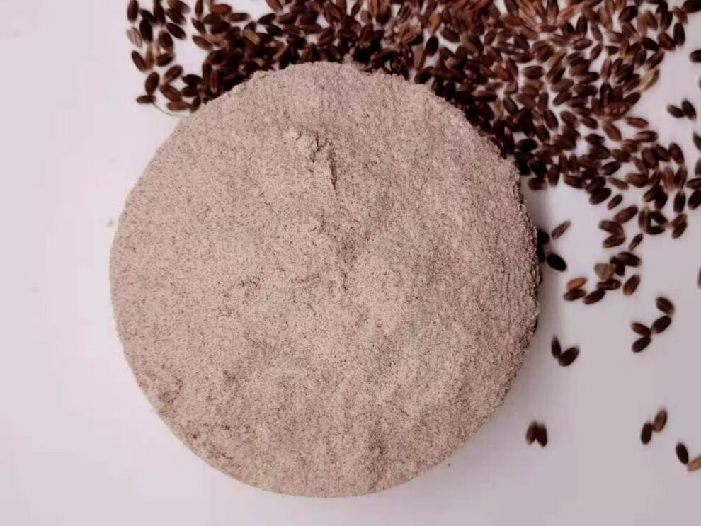 黑全麦面粉石磨家用黑麦全麦面粉含麦麸黑小麦全麦面粉黑麦粉粗粮 现