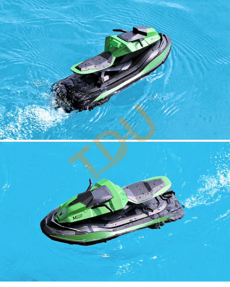 tdu高端轻奢玩具品牌摩托艇高速飞艇高速遥控船赛艇模型男孩儿童充