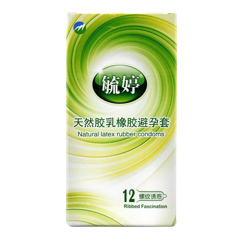 毓婷 天然胶乳橡胶避孕套(毓婷螺纹诱惑) 12只/盒 3盒装【图片 价格