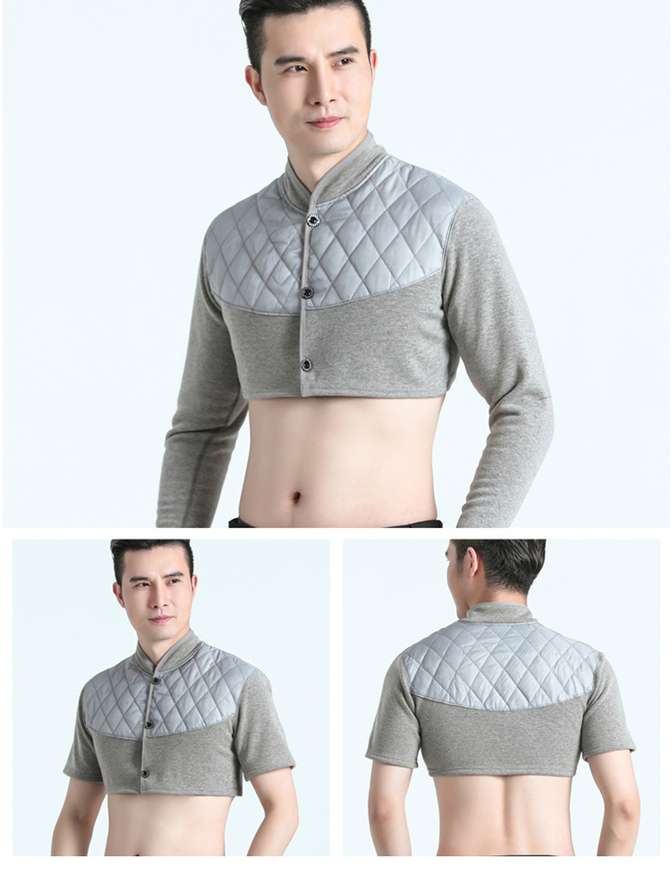 恒源祥护肩保暖颈椎坎肩睡觉男护肩膀酸痛保护套中老年肩周防寒专用