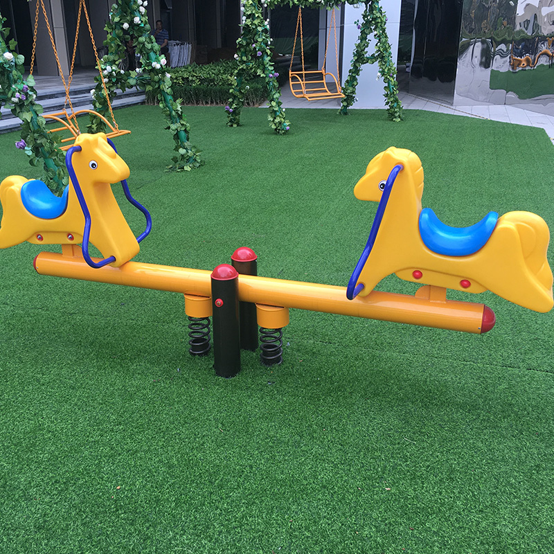 定制户外儿童健身器材四人跷跷板摇摇乐广场公园室外两人弹簧跷跷板31