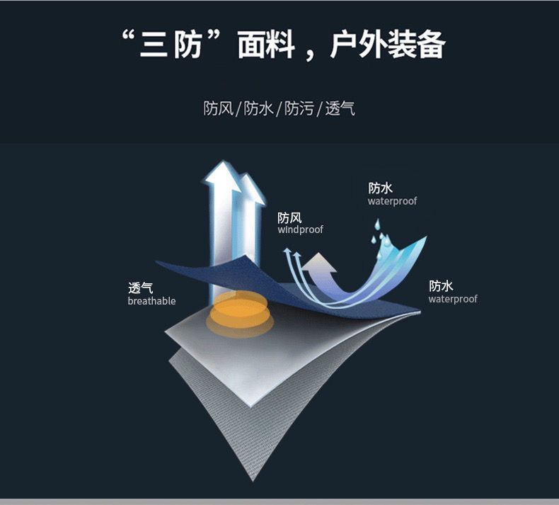 秋冬户外冲锋衣裤套装男女登山服两件套防水防风保暖透气运动大码灰色