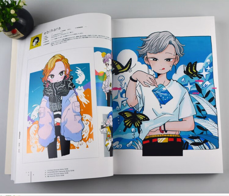 2022插画年鉴画册 动漫周边 二次元插画集 pixiv年鉴(2017 2021 2022)