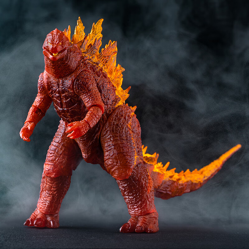 手办怪兽之王可动玩偶电影版红莲核能喷射模型摆件青色2021版哥斯拉红