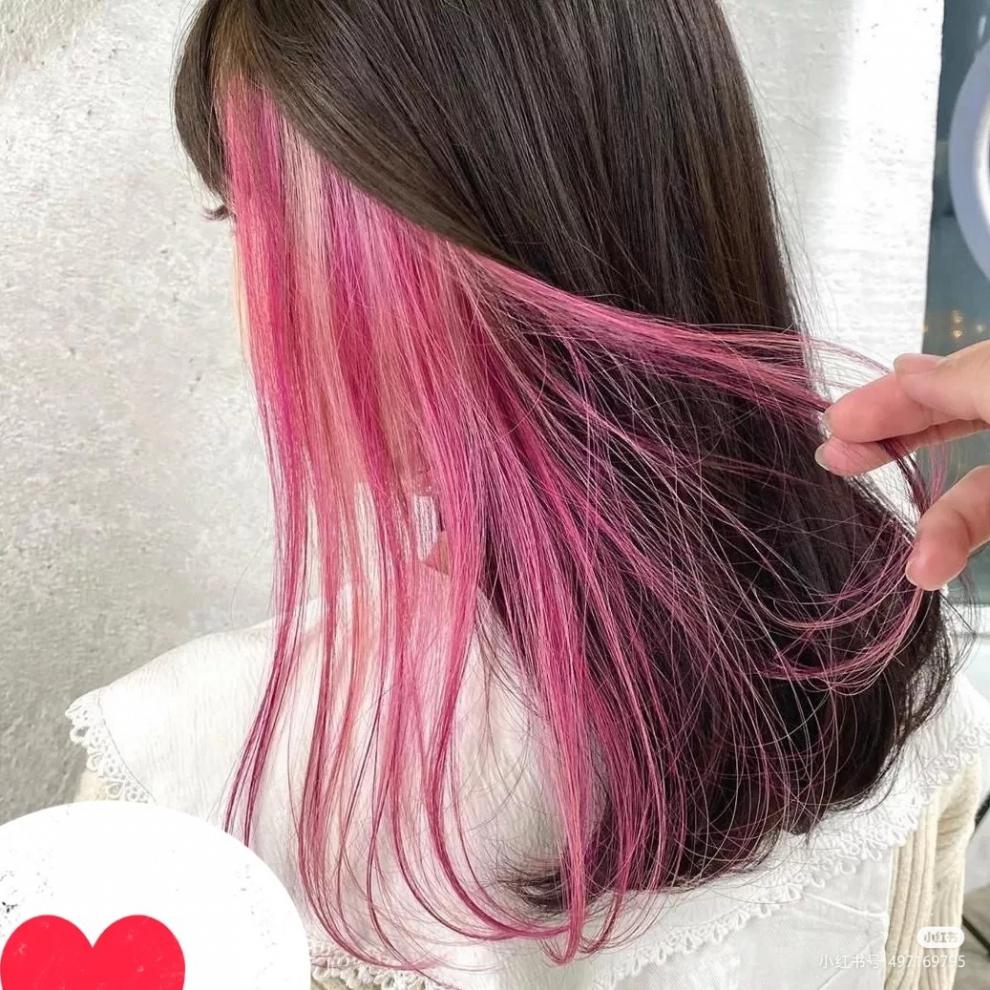 【网红挂耳染】潮流染发剂植物蓝黑脏橘色学生自己在家染膏白金色 渣