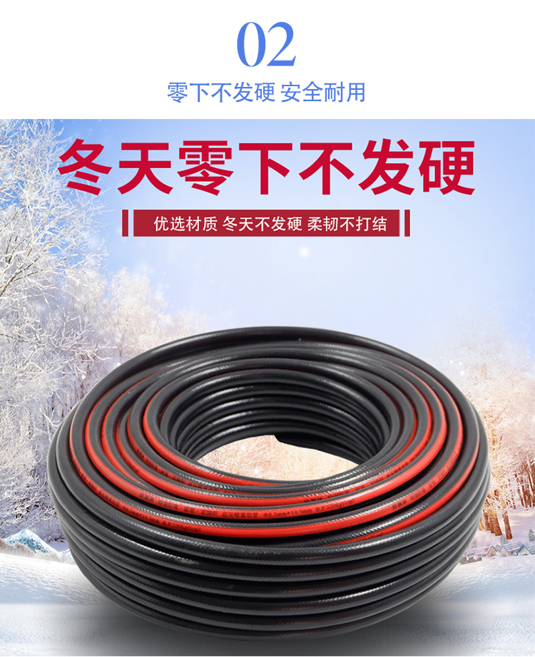 麦桑荷打药机管子水管软胶管高压管农用专用喷药泵喷雾器三胶四线防爆