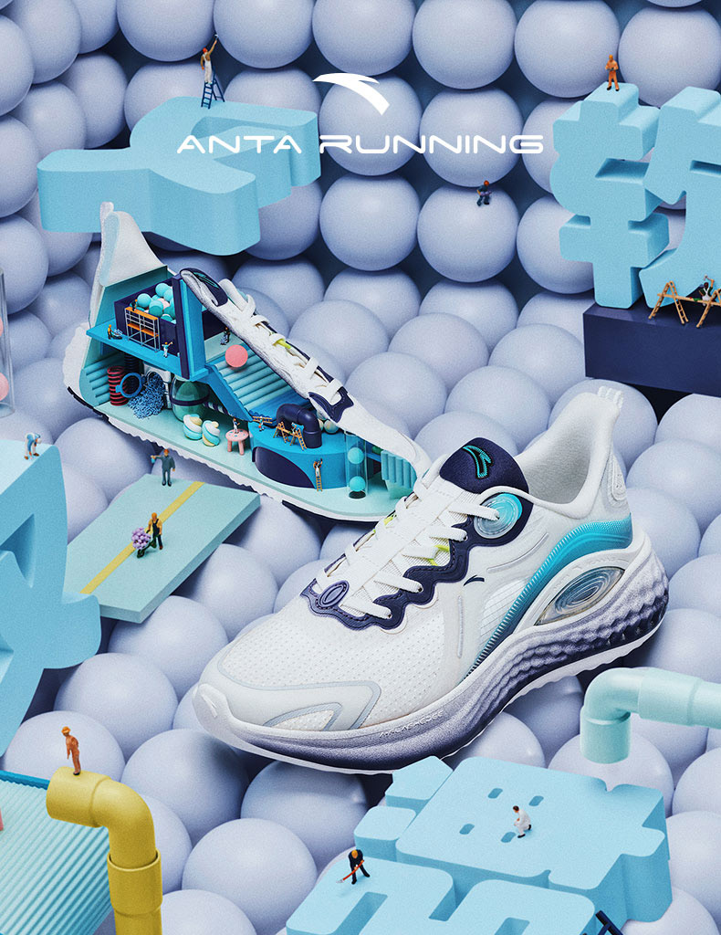 乳胶跑鞋安踏运动鞋男鞋2022秋季舒弹科技回弹减震情侣款跑鞋官方旗舰