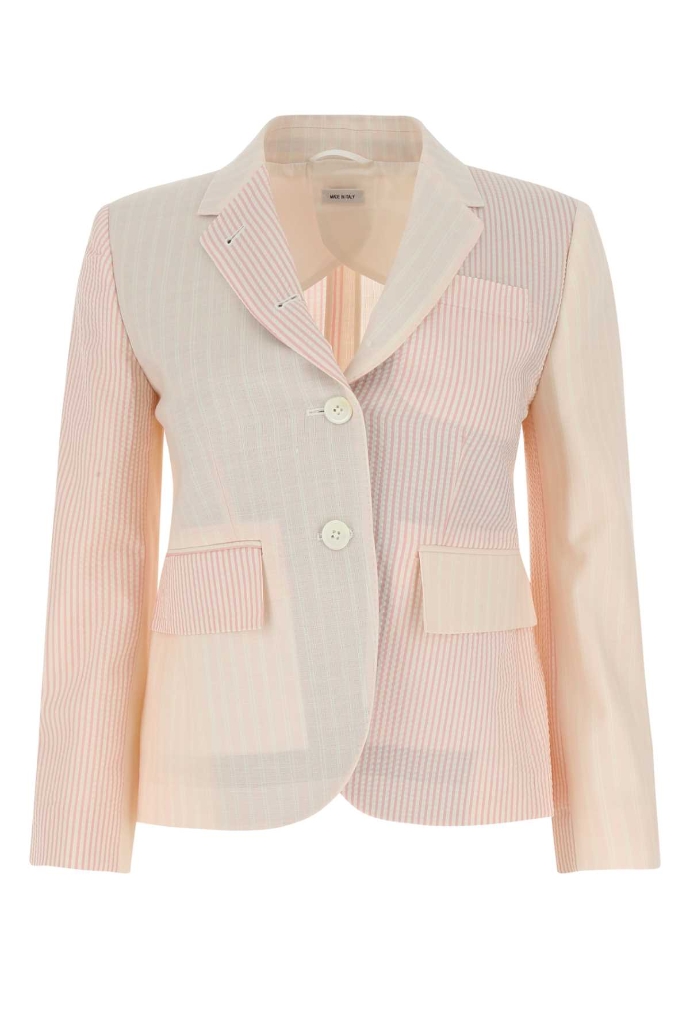 欧洲直采thombrowne汤姆布朗女装2022春夏女士西装fbc010f08098粉红色