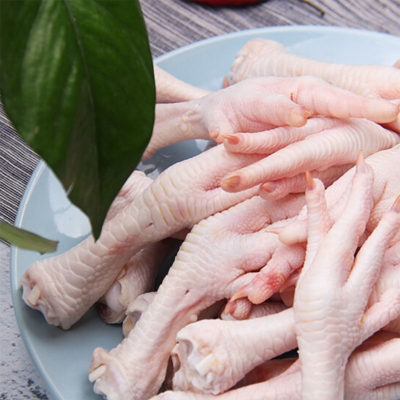 冷冻长鸡爪30斤生鲜鸡凤爪批发速冻长鸡脚柠檬泡椒凤爪生鸡爪江苏浙江