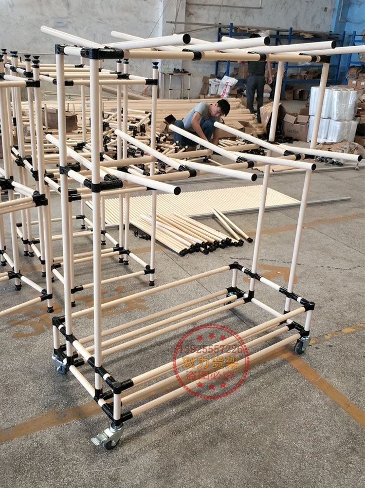 线束货架电线缆线束挂线货架 复合管车间物料架线棒汽车 长800宽500高