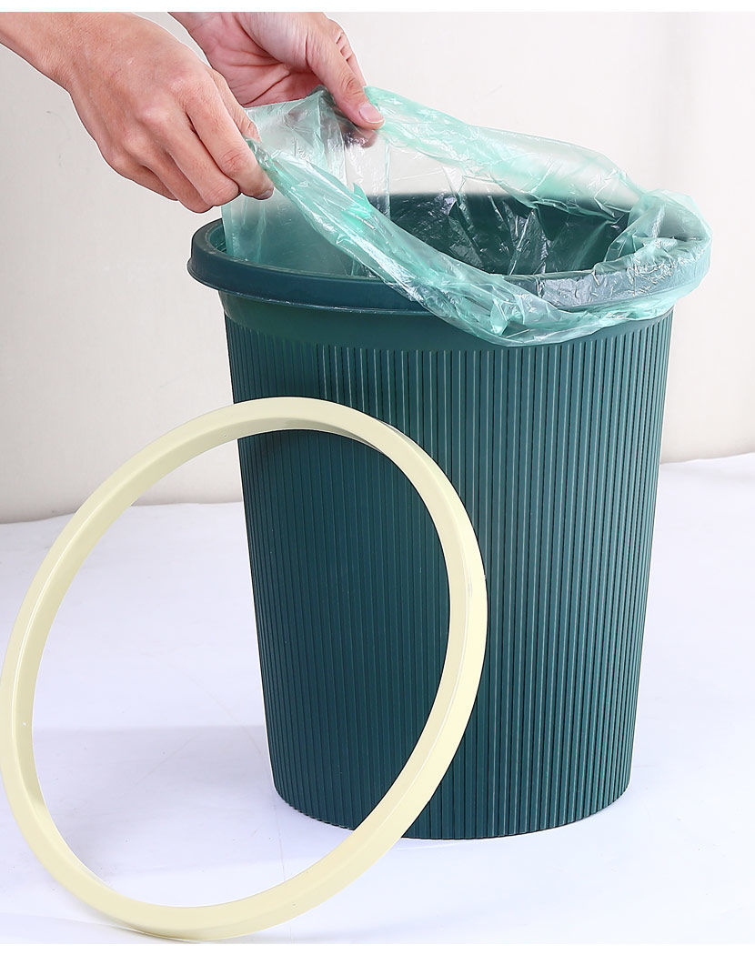 垃圾桶宿舍无盖大容量高颜值厕所专用卫生间特价大号 深绿色 特大号买
