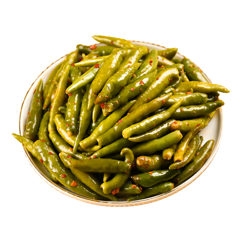 韩国泡菜拌小辣椒东北咸辣小辣椒朝鲜下饭菜延边韩式咸菜500g