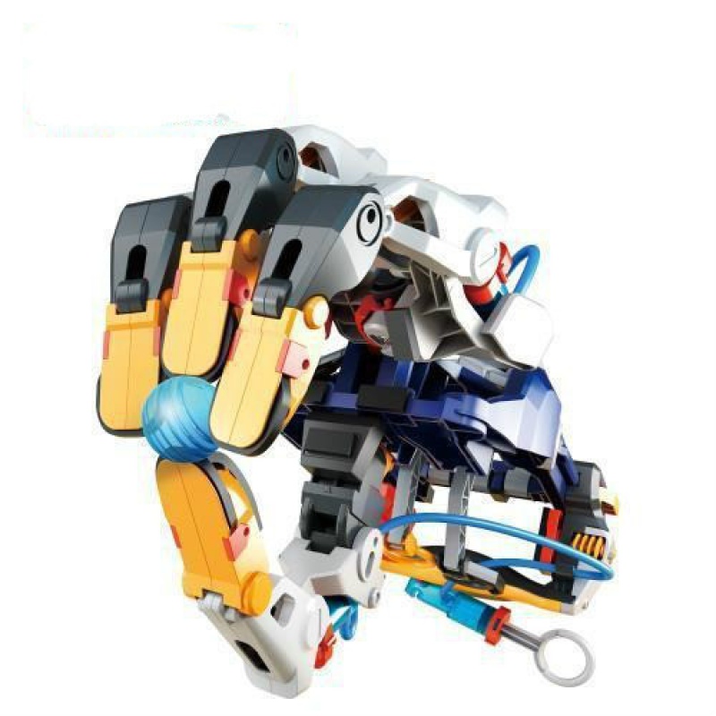 新款液压机械手套儿童diy模型拼装机器手玩具cyborghand宝工液压机械