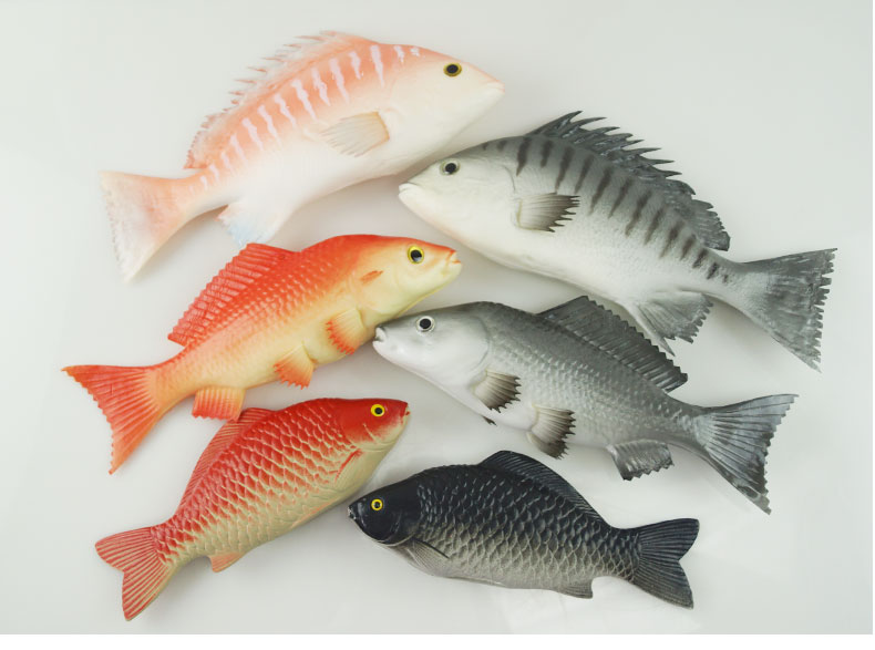 仿真鱼模型假红鲤鱼模型商场海洋馆装饰品假鱼挂件玩具摆设道具中华鲟