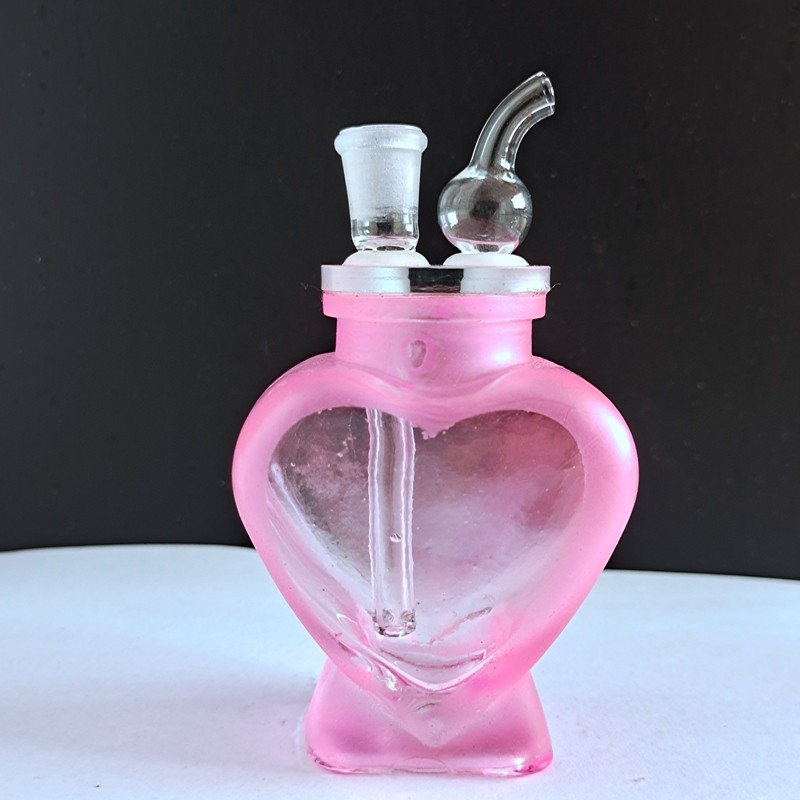 【宝点心形水晶水烟壶】双重过滤水烟壶 静音水烟壶全套 水烟斗配加