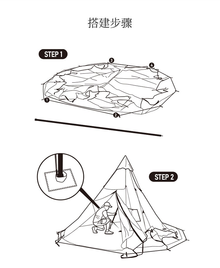 小于1000mm垫子类别:其他帐篷类别:休闲帐支架材质:铝合金帐篷搭建