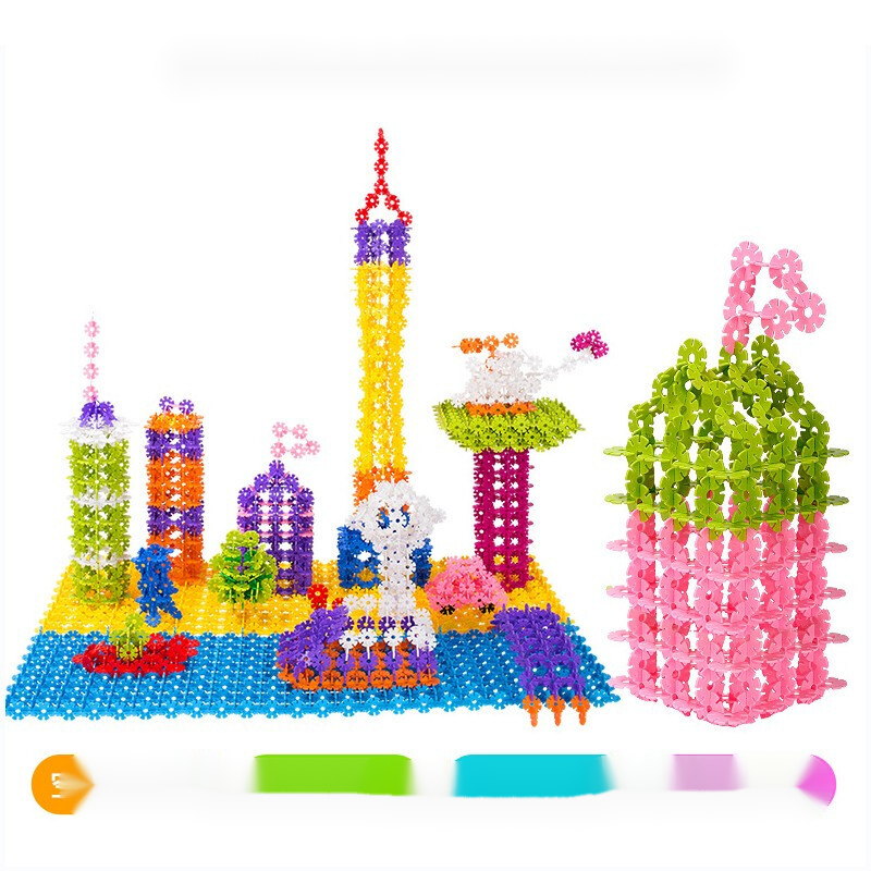 严选好物儿童玩具雪花片积木插片拼装拼插小孩大号加厚加厚型26mm直径