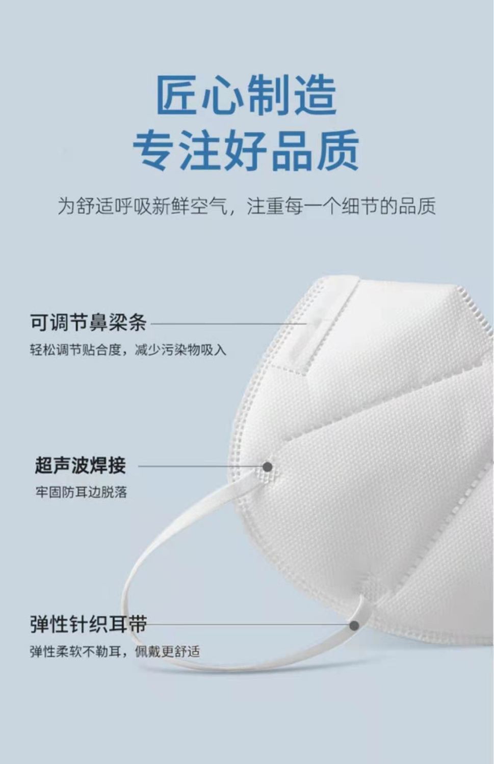 无菌防病毒飞沫医护防病菌一次性n95囗罩富瑞德医用n95独立包装100个