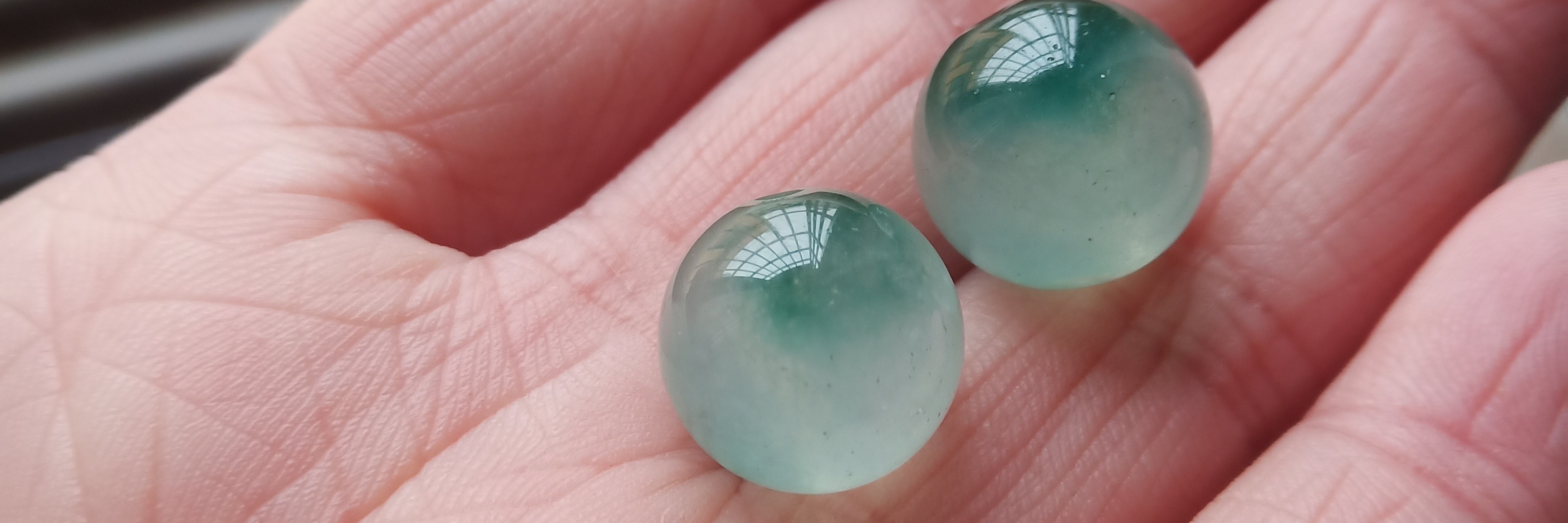 鹿朵玉把件翡翠单珠缅甸高冰飘花珠子单珠冰种81013mm单颗散珠直径8mm