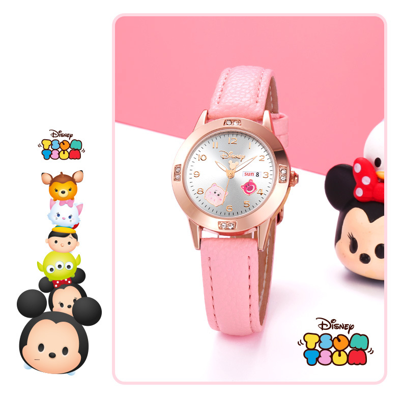 正港迪士尼disney系列儿童手表女孩大童初中小学生电子手表青少年可爱