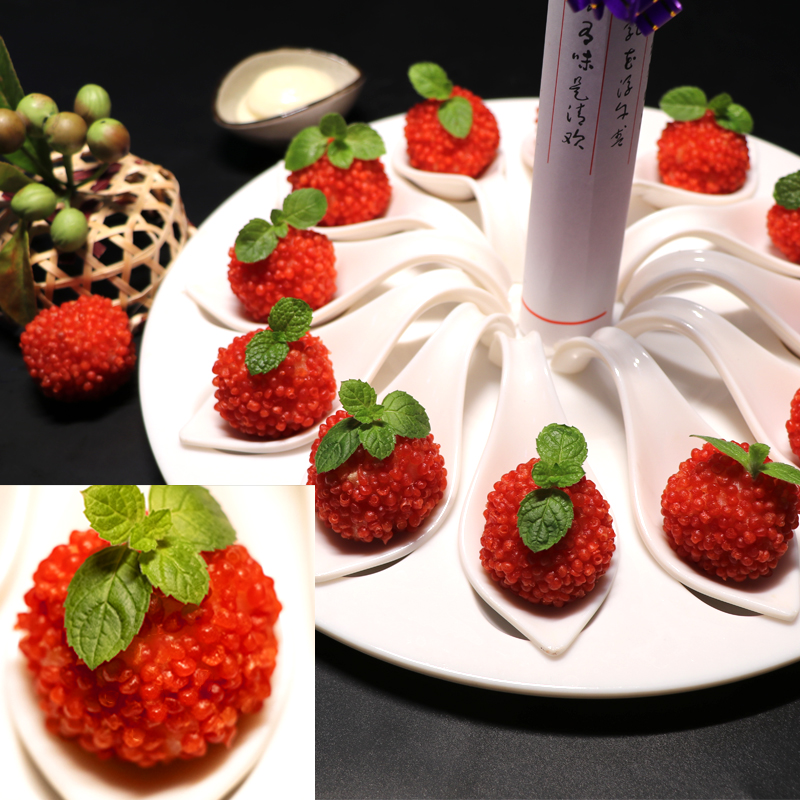 梁某人脆花粒红尘妃子笑荔枝虾球成品油炸翠花粒网红菜贵妃笑1袋250g