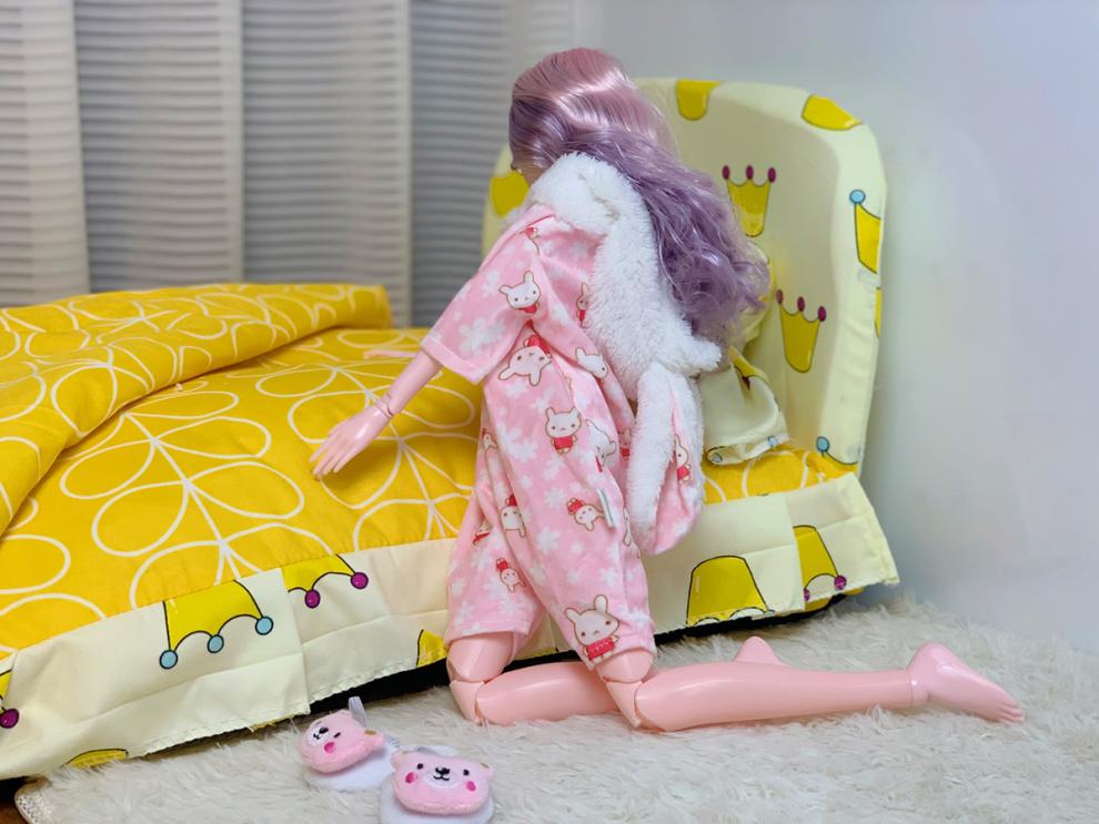 60厘米芭比娃娃的床 【必入娃床】60cm德必胜超大号芭比六十厘米叶