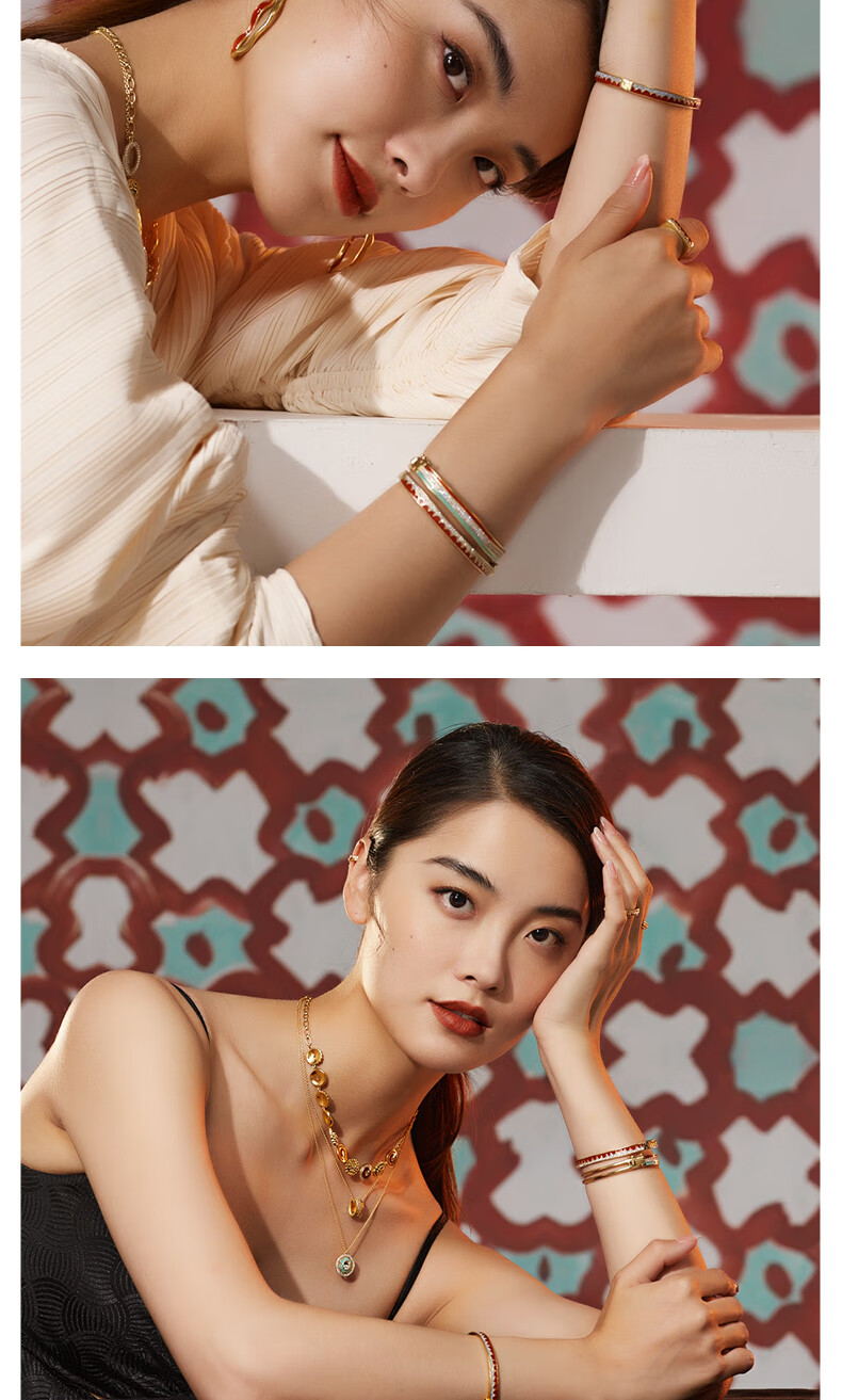 fellala翡拉拉敦煌系列2021年新款百搭手镯小众感气质潮流女商场同款