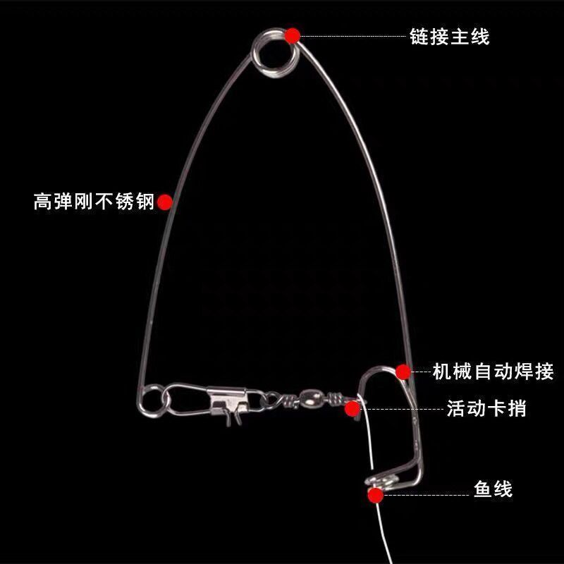 钓鱼钩全自动钓鱼神器弹簧弹射钩懒人钓配件渔具垂钓神钩 自动钓鱼器